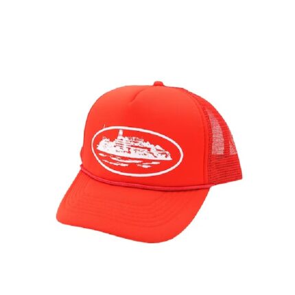 Corteiz-Alcatraz-Trucker-Hat-Red